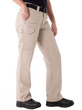First Tactical Woman's V2 Tactical Pants in Khaki 6 Tall